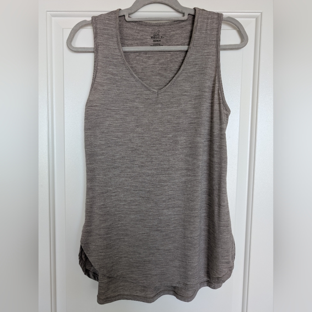 Woolx Short Sleeve Tunic Top, Size Medium
